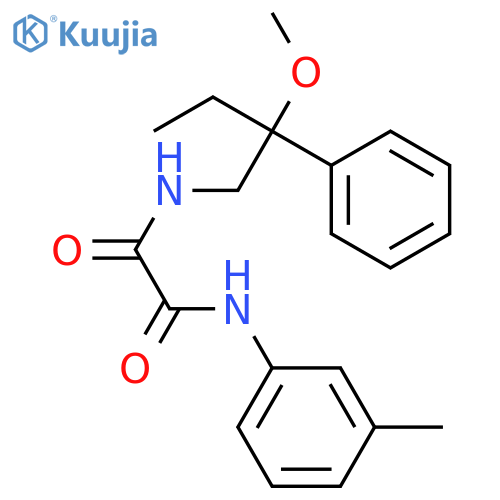 N-(2-methoxy-2-phenylbutyl)-N'-(3-methylphenyl)oxamide structure