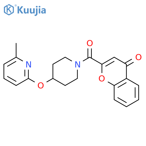 2-{4-[(6-methylpyridin-2-yl)oxy]piperidine-1-carbonyl}-4H-chromen-4-one structure