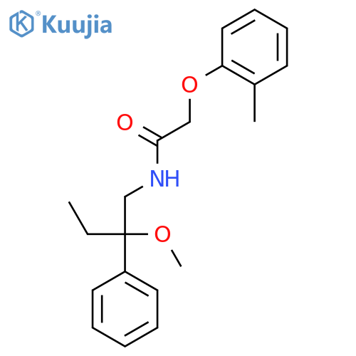 N-(2-methoxy-2-phenylbutyl)-2-(o-tolyloxy)acetamide structure