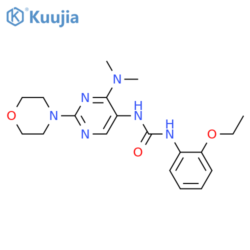 3-[4-(dimethylamino)-2-(morpholin-4-yl)pyrimidin-5-yl]-1-(2-ethoxyphenyl)urea structure