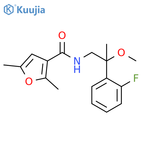 3-Furancarboxamide, N-[2-(2-fluorophenyl)-2-methoxypropyl]-2,5-dimethyl- structure