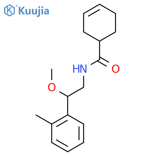 N-(2-methoxy-2-(o-tolyl)ethyl)cyclohex-3-enecarboxamide structure