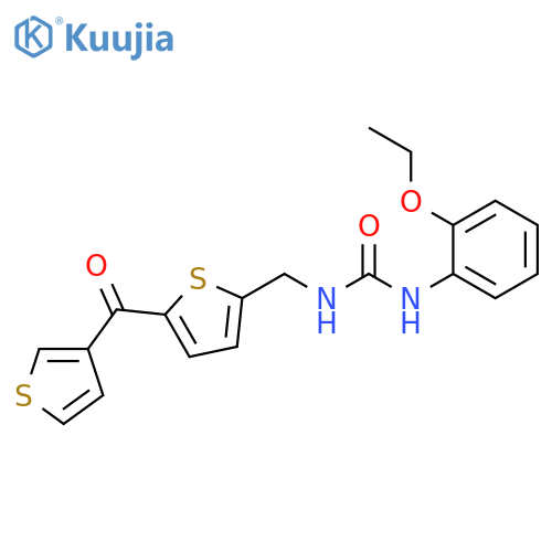 1-(2-ethoxyphenyl)-3-{[5-(thiophene-3-carbonyl)thiophen-2-yl]methyl}urea structure