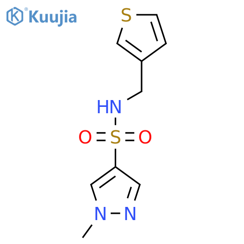 1-methyl-N-(thiophen-3-yl)methyl-1H-pyrazole-4-sulfonamide structure