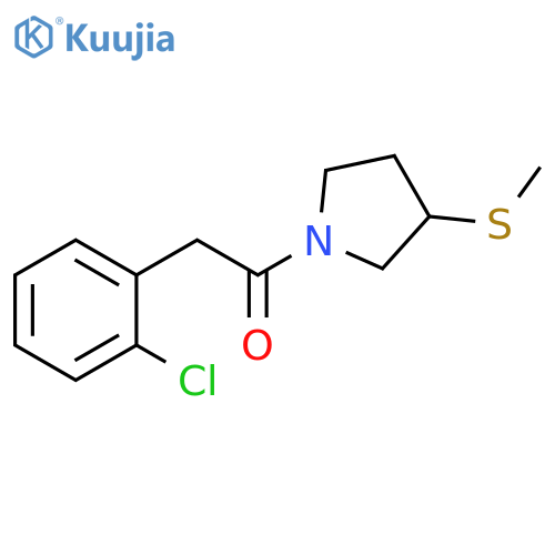 2-(2-chlorophenyl)-1-[3-(methylsulfanyl)pyrrolidin-1-yl]ethan-1-one structure