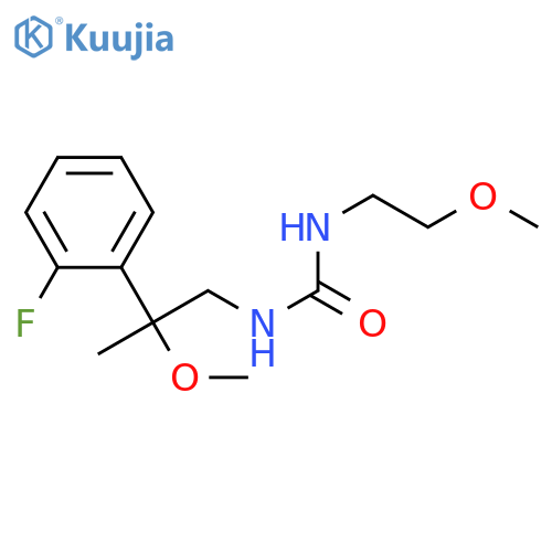 1-[2-(2-fluorophenyl)-2-methoxypropyl]-3-(2-methoxyethyl)urea structure