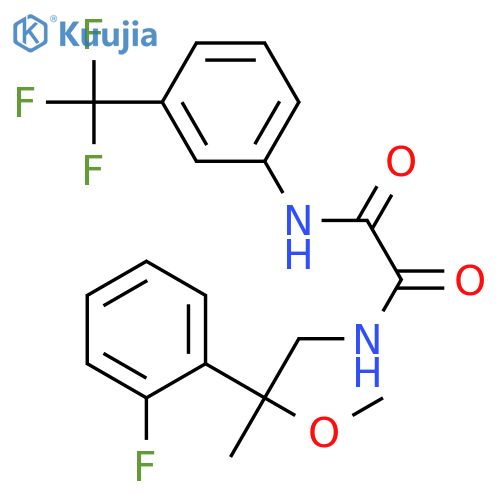 N-[2-(2-fluorophenyl)-2-methoxypropyl]-N'-[3-(trifluoromethyl)phenyl]oxamide structure