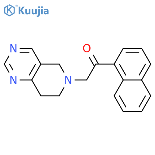 1-(7,8-dihydro-5H-pyrido[4,3-d]pyrimidin-6-yl)-2-naphthalen-1-ylethanone structure