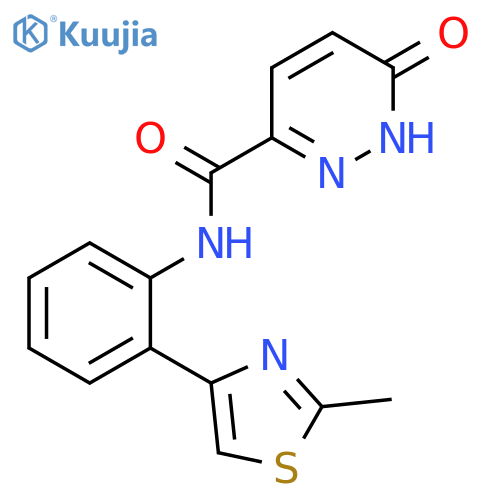 1,6-Dihydro-N-[2-(2-methyl-4-thiazolyl)phenyl]-6-oxo-3-pyridazinecarboxamide structure