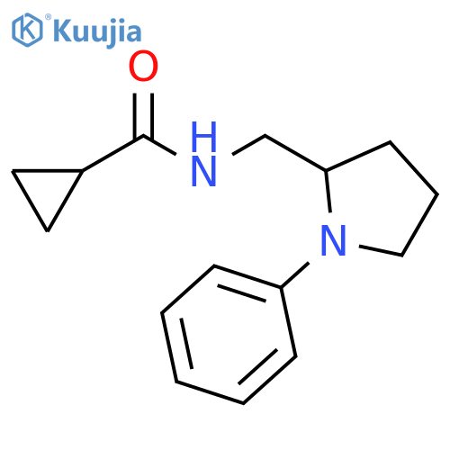 N-[(1-phenylpyrrolidin-2-yl)methyl]cyclopropanecarboxamide structure