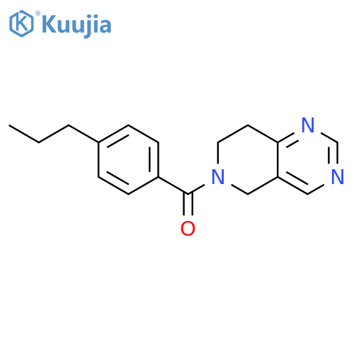 (7,8-Dihydropyrido[4,3-d]pyrimidin-6(5H)-yl)(4-propylphenyl)methanone structure