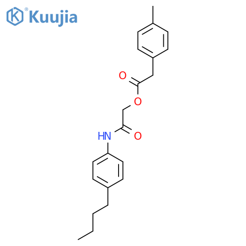 [(4-butylphenyl)carbamoyl]methyl 2-(4-methylphenyl)acetate structure
