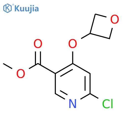 6-Chloro-4-(oxetan-3-yloxy)-nicotinic acid methyl ester structure