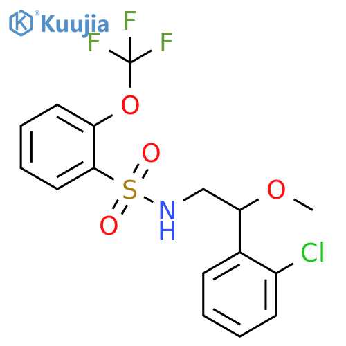 N-[2-(2-Chlorophenyl)-2-methoxyethyl]-2-(trifluoromethoxy)benzenesulfonamide structure