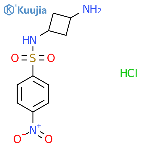 4-nitro-N-[(1r,3r)-3-aminocyclobutyl]benzene-1-sulfonamide hydrochloride structure