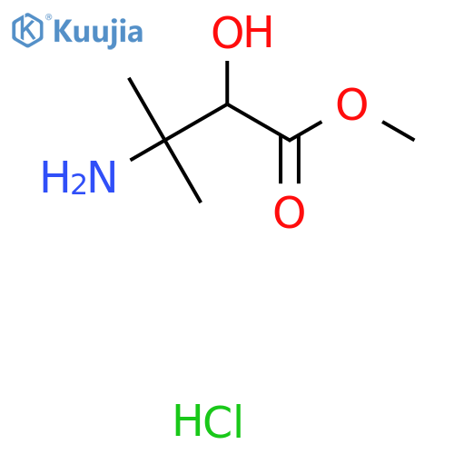 Methyl 3-amino-2-hydroxy-3-methylbutanoate hydrochloride structure