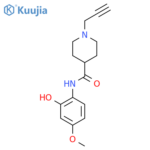 N-(2-hydroxy-4-methoxyphenyl)-1-(prop-2-yn-1-yl)piperidine-4-carboxamide structure