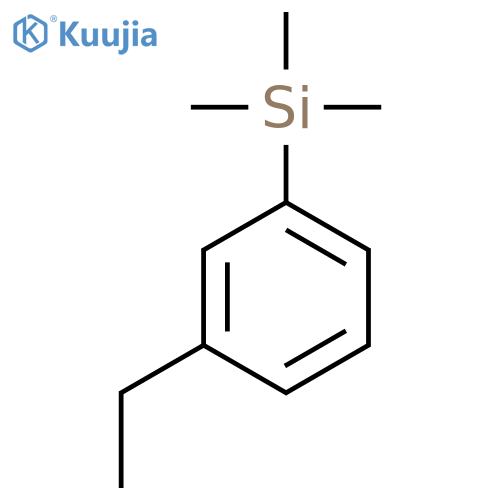 (3-ethylphenyl)(trimethyl)silane structure