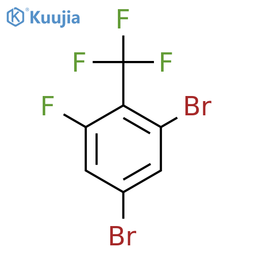 1,5-Dibromo-3-fluoro-2-(trifluoromethyl)benzene structure