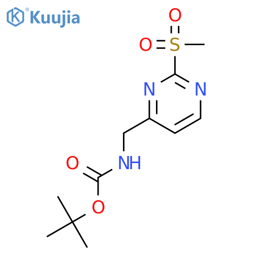 Tert-Butyl ((2-(methylsulfonyl)pyrimidin-4-yl)methyl)carbamate structure