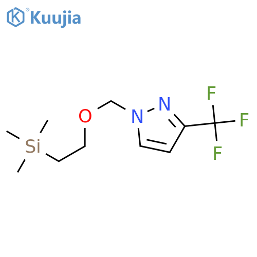 3-(trifluoromethyl)-1-{[2-(trimethylsilyl)ethoxy]methyl}-1H-pyrazole structure