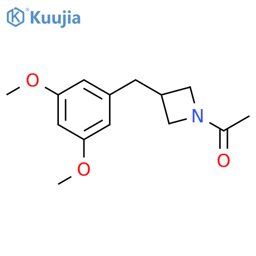 1-[3-[(3,5-dimethoxyphenyl)methyl]azetidin-1-yl]ethanone structure