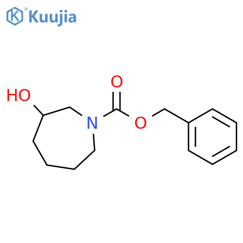 3-Hydroxy-2,3,4,7-tetrahydro-azepine-1-carboxylic acid benzyl ester structure