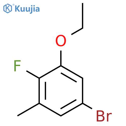 5-Bromo-1-ethoxy-2-fluoro-3-methylbenzene structure