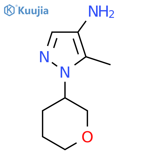 5-methyl-1-(oxan-3-yl)-1H-pyrazol-4-amine structure