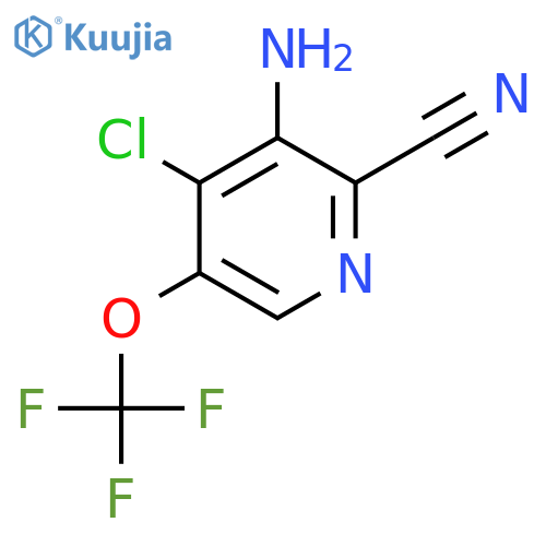 3-Amino-4-chloro-2-cyano-5-(trifluoromethoxy)pyridine structure