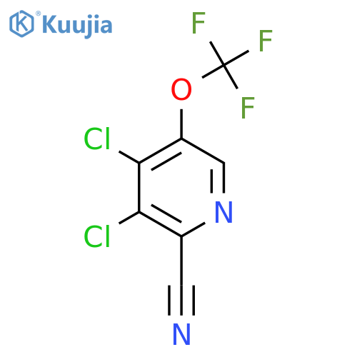 2-Cyano-3,4-dichloro-5-(trifluoromethoxy)pyridine structure