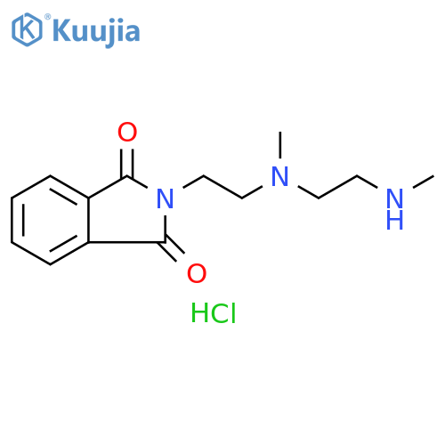 2-(2-{methyl[2-(methylamino)ethyl]amino}ethyl)-2,3-dihydro-1H-isoindole-1,3-dione dihydrochloride structure