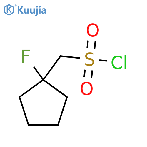 (1-Fluorocyclopentyl)methanesulfonyl chloride structure