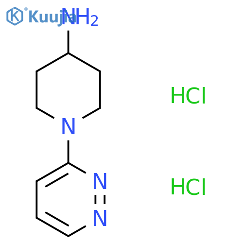 1-(Pyridazin-3-yl)piperidin-4-amine dihydrochloride structure