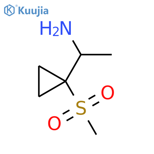 1-(1-Methanesulfonylcyclopropyl)ethan-1-amine structure