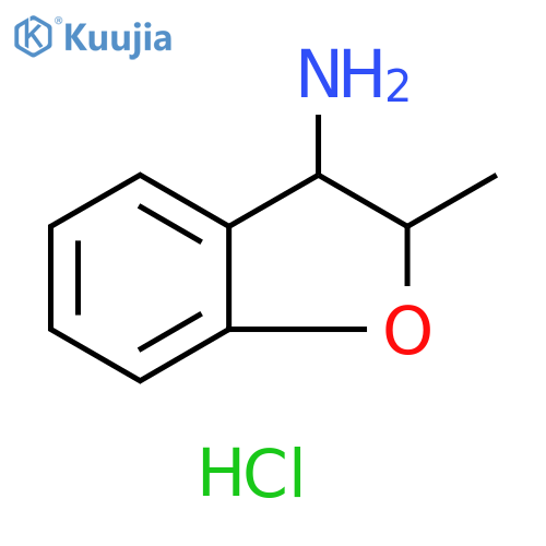 2-Methyl-2,3-dihydro-1-benzofuran-3-amine hydrochloride structure
