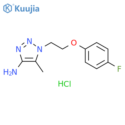 1-2-(4-Fluorophenoxy)ethyl-5-methyl-1H-1,2,3-triazol-4-amine Hydrochloride structure