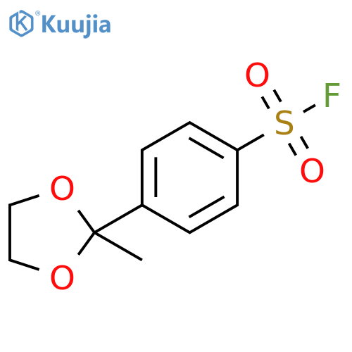 4-(2-methyl-1,3-dioxolan-2-yl)benzene-1-sulfonyl fluoride structure