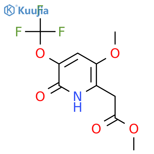 Methyl 2-hydroxy-5-methoxy-3-(trifluoromethoxy)pyridine-6-acetate structure