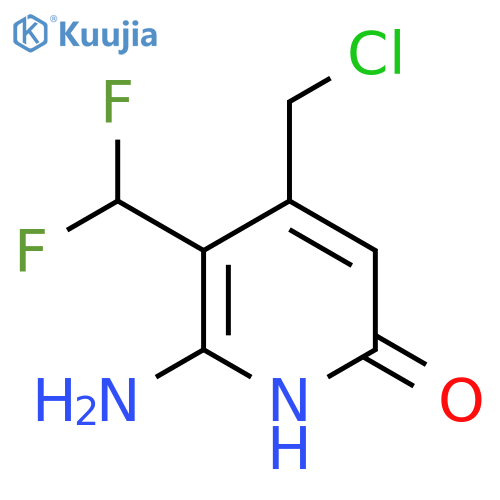 2-Amino-4-(chloromethyl)-3-(difluoromethyl)-6-hydroxypyridine structure