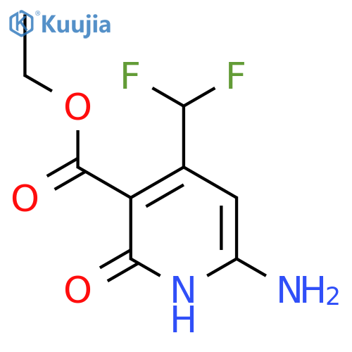 Ethyl 6-amino-4-(difluoromethyl)-2-hydroxypyridine-3-carboxylate structure
