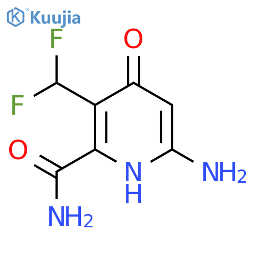 6-Amino-3-(difluoromethyl)-4-hydroxypyridine-2-carboxamide structure