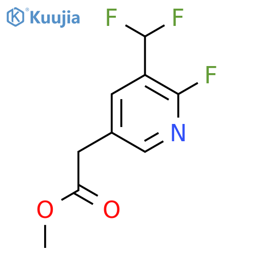 Methyl 3-(difluoromethyl)-2-fluoropyridine-5-acetate structure