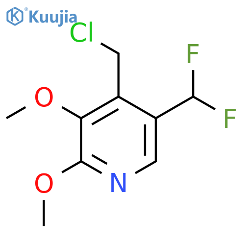 4-(Chloromethyl)-5-(difluoromethyl)-2,3-dimethoxypyridine structure
