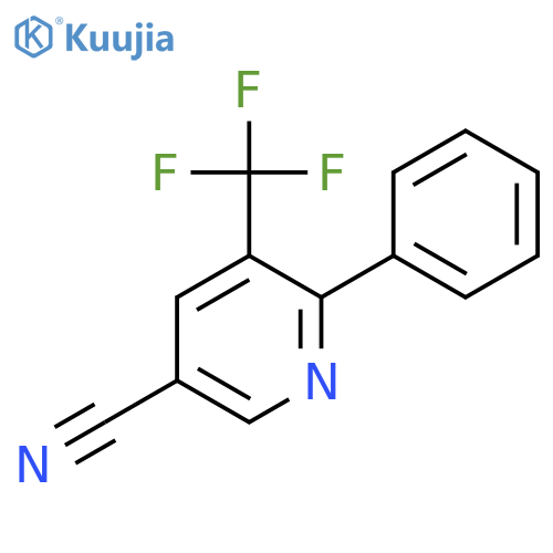 6-Phenyl-5-(trifluoromethyl)nicotinonitrile structure
