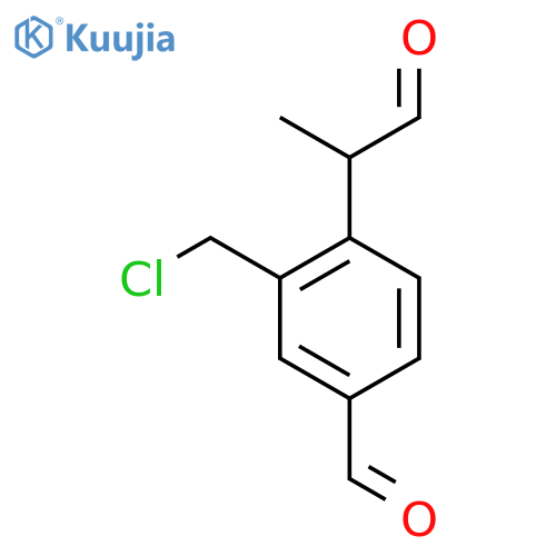 2-(Chloromethyl)-4-formylphenylpropanal structure