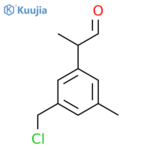 3-(Chloromethyl)-5-methylphenylpropanal structure