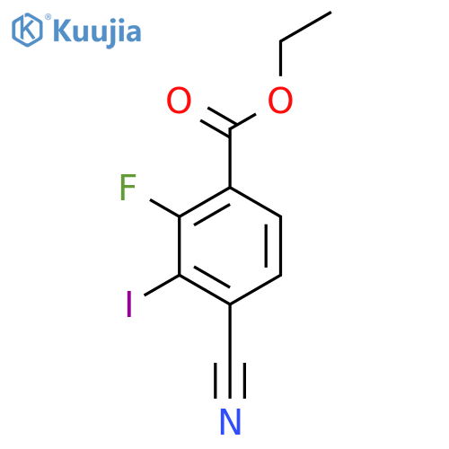 Ethyl 4-cyano-2-fluoro-3-iodobenzoate structure
