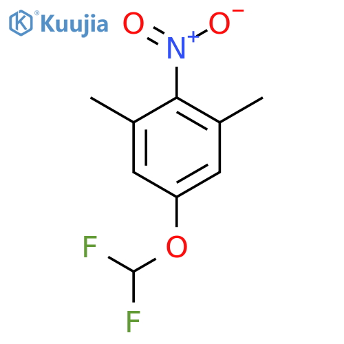 1-Difluoromethoxy-3,5-dimethyl-4-nitrobenzene structure