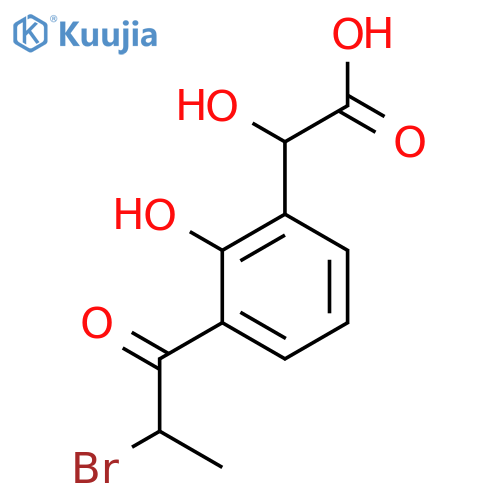 3-(2-Bromopropanoyl)-2-hydroxymandelic acid structure
